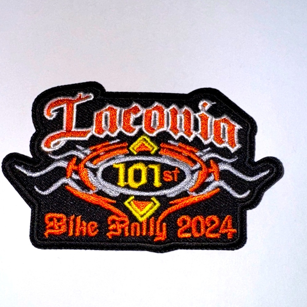 Laconia 101st 2024 bike rally iron on patch!